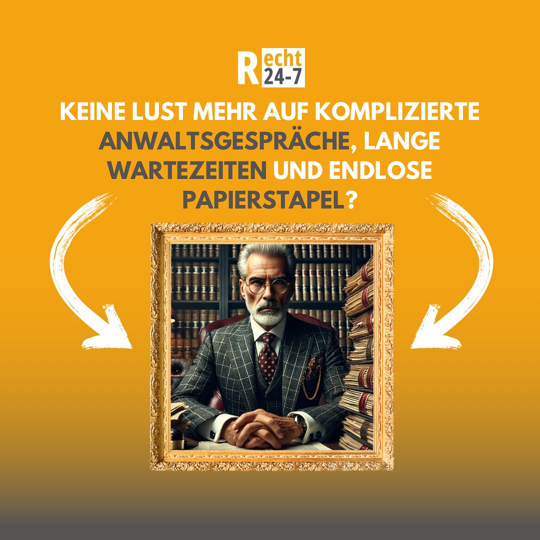 recht247's tweet photo. ⚖️🚀 Moderne Rechtsberatung!

Endlose Akten? Lange Wartezeiten? Nicht bei uns! 🙅‍♂️

✅ Schnell &amp; digital
✅ Einfach &amp; transparent
✅ Ohne versteckte Kosten

Jetzt online Rechtssicherheit sichern! 📩 👉 https://t.co/thKzgOaGpF

#Recht247 https://t.co/R3q0QuTjhH