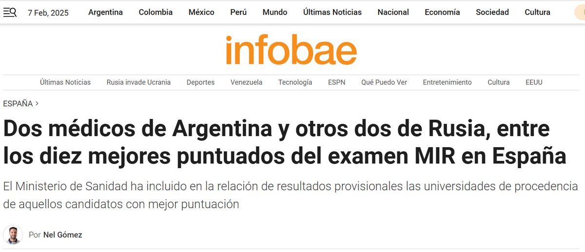 UCCoficial's tweet photo. Médico graduado en la UCC, entre los 10 mejores calificados en el más importante examen de ingreso al sistema sanitario público nacional de España. Entre más de 13 mil profesionales que rindieron, Gustavo Junior's Minuzzi, graduado en nuestra Facultad de Ciencias de la Salud, en 2018, obtuvo la novena mejor calificación. ¡Felicitaciones Gustavo!
Mirá la nota en este link https://t.co/BhjNm7m4xu