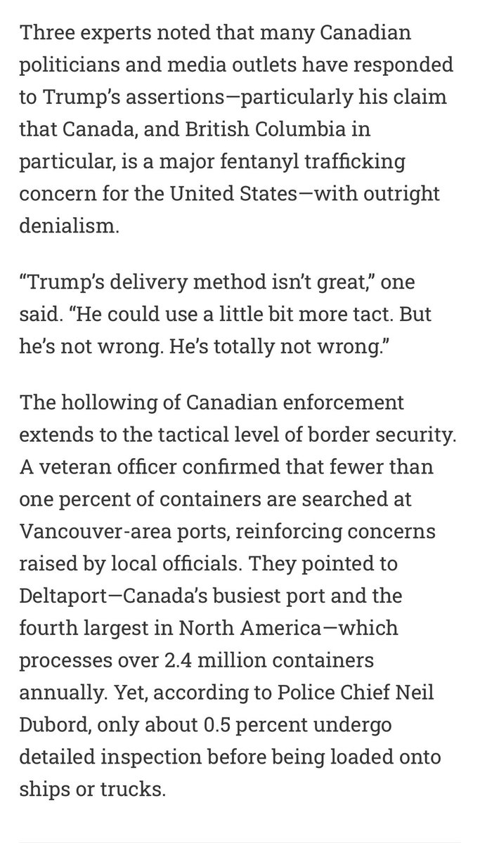 Trump’s aggressive stance toward Canada comes out of left field for most Americans, but <a href="/scoopercooper/">Sam Cooper</a> reporting in The Bureau consistently shows that top levels of Canadian govt and law enforcement may be widely compromised by organized crime &amp; the CCP. The Bureau is Must-Read