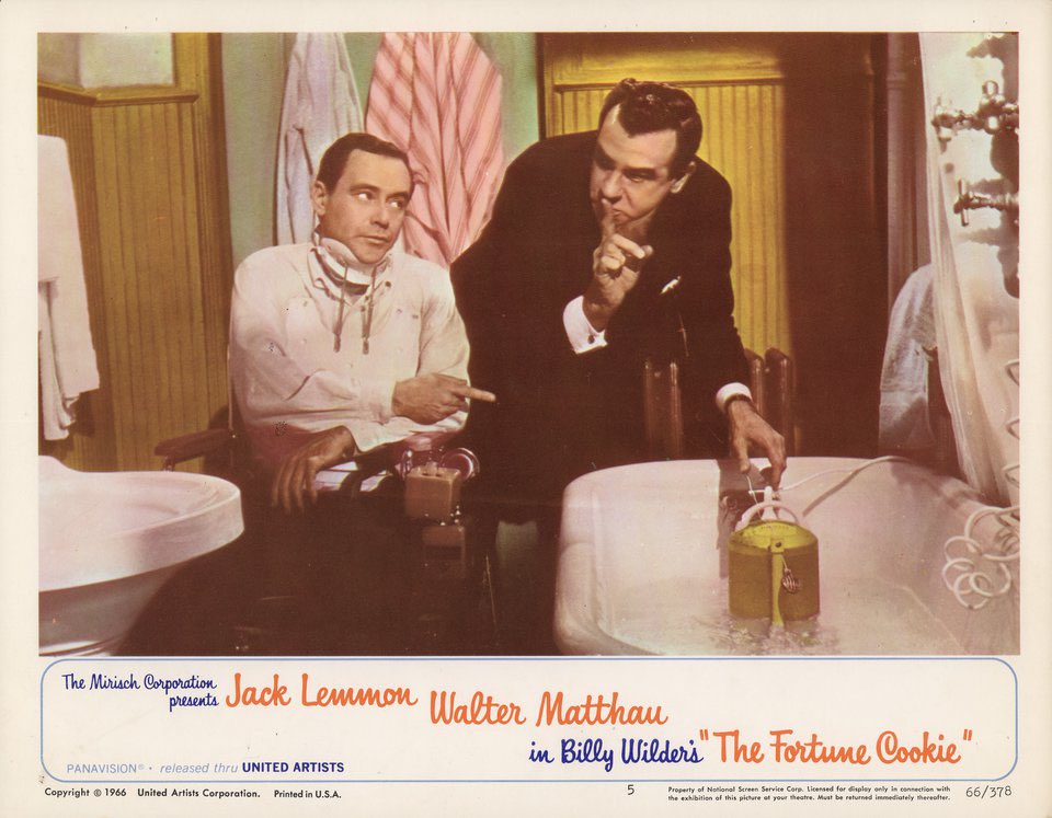 FrankMalfitano's tweet photo. ANOTHER 100 FAVORITE FILMS (IN NO ORDER) 89: Since the great #JackLemmon would have been 100 2day here’s the very funny if cynical 1966 #BillyWilder #comedy about 📷 injured at 🏈 game & sheister lawyer who exploits him, that 1st teams him with #WalterMatthau #1960s 🎞️#RonRich 👏 https://t.co/FE3eedgowm