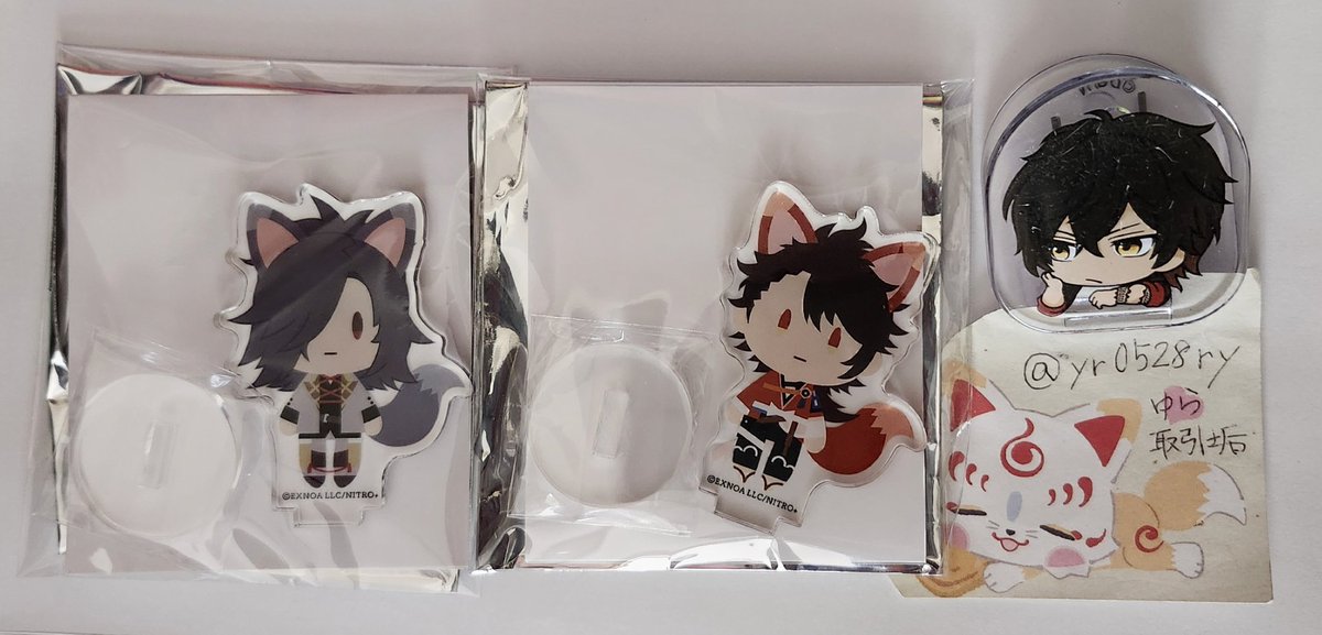 【交換】刀剣乱舞 未来展 きつね装備アクリルスタンド アクスタ

譲🌸大典太光世、陸奥守

求🌸小狐丸、石切丸≫定価譲渡

2:2の方優先。
譲渡は2点まとめて。
郵送、都合があえば大阪手渡し。
（都合合わない場合は郵送で問題ない方）

ご縁ございましたら検索からもよろしくお願いいたします🙇‍♀️