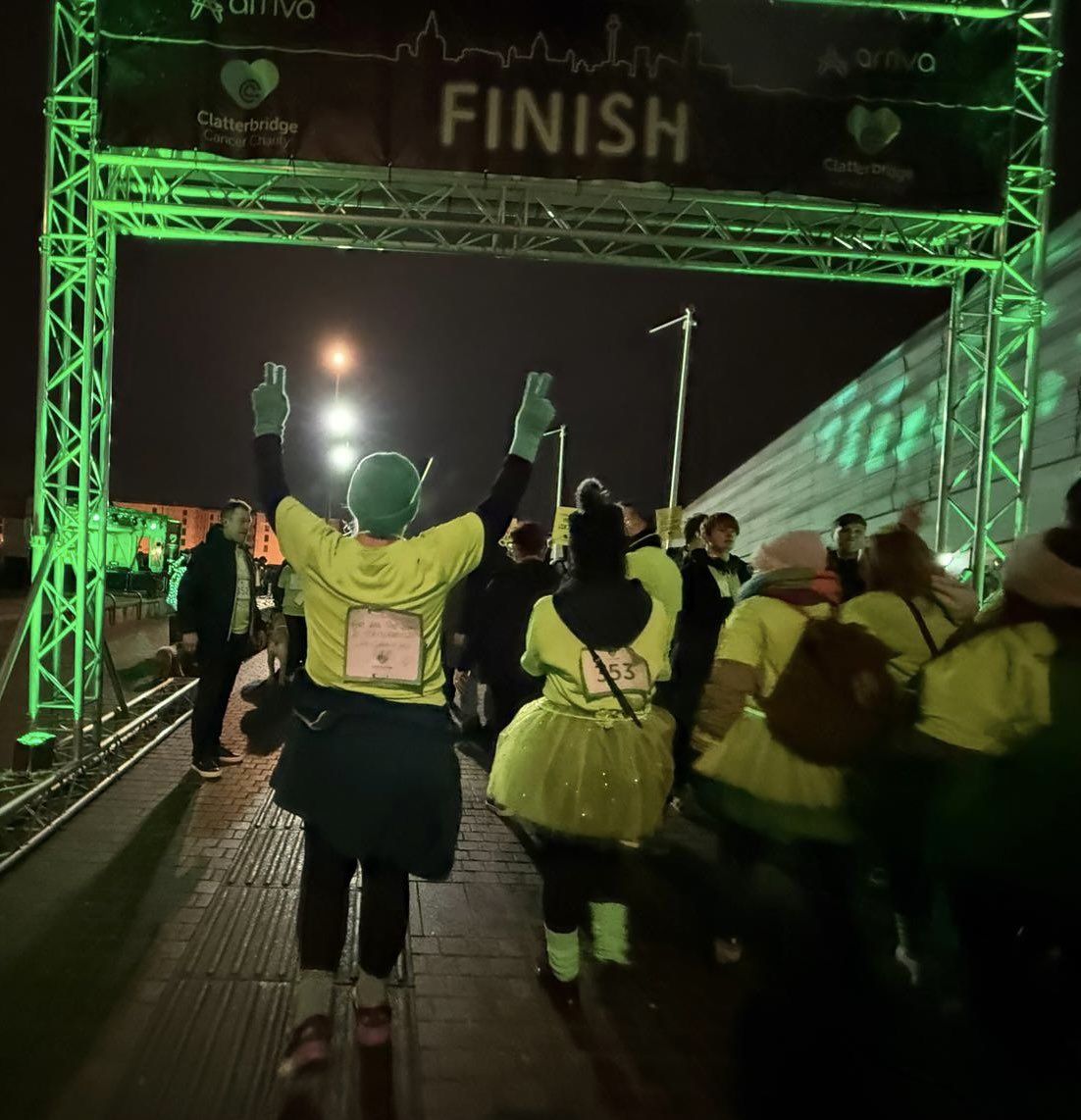 Fiona Hornsby (@fiho98) on Twitter photo What an absolutely brilliant night,
So lovely to see so many people glowing green for <a href="/ClatterbridgeCC/">Clatterbridge Cancer Charity</a>
Personally a massive milestone completing it and a big step in my own road to recovery.
Thanks to everyone for their incredible support 💚💪 What an absolutely brilliant night,
So lovely to see so many people glowing green for <a href="/ClatterbridgeCC/">Clatterbridge Cancer Charity</a>
Personally a massive milestone completing it and a big step in my own road to recovery.
Thanks to everyone for their incredible support 💚💪