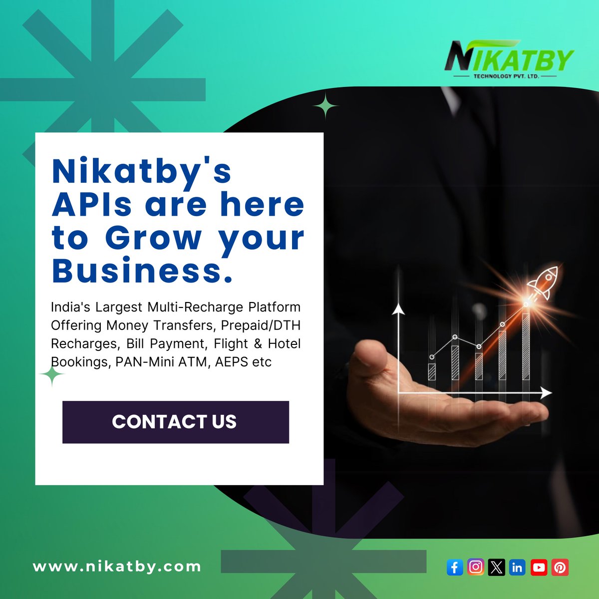 nikatby's tweet image. Seamlessly integrate secure and scalable APIs to enhance transactions, automate processes, and expand your business.
📩 Enquiries: enquiry@nikatby.com
🌐 Visit: nikatby.com
#BankingAPI #AEPS #PlayStationNetworkDown
#DelhiElectionResults
#dhruvrathee 
#KaranKundrra