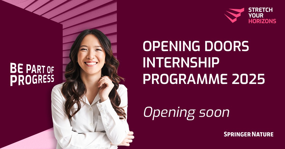 Our Opening Doors Internship Programme will be back soon!

This paid opportunity for students and recent grads offers valuable experience in research and publishing. Keep an eye on our website to ensure you don't miss out: spklr.io/6012F2xs
#BePartOfProgress