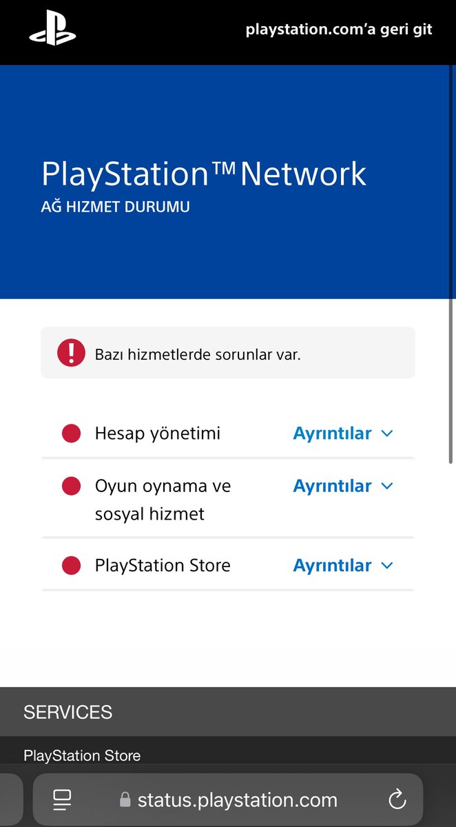 ismailberen's tweet photo. @PlayStationTR Bazı kullanıcılar değil hepimiz. 03:00 den beri erişim aağlanamıyor ve verdiğiniz link bilgi içermiyor https://t.co/IqCEJFiO2A