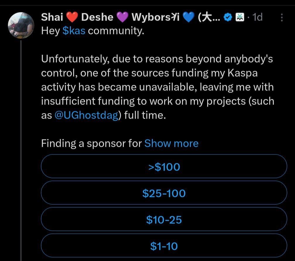 poemsforcheetos's tweet image. Omg $KAS community. Ha Ha Ha Ha Ha Ha Ha Ha Ha Ha Ha Ha Ha Ha Ha Ha Ha Ha Ha Ha Ha Ha Ha Ha Ha Ha Ha Ha Ha Ha Ha Ha Ha Ha

Was USAID one of his sources of funding?

He should sell his $KAS to fund his development activities, not beg the already hurting community.