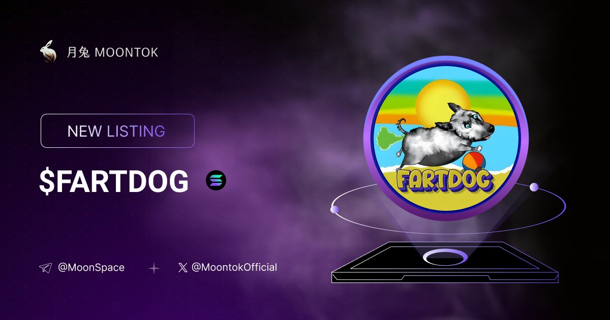 MoontokListing's tweet photo. ⚡ 月兔雷霆 - Moontok Xpress

Walter the Farting Dog ( $FARTDOG )
https://t.co/X3AzuJAygg

A3dDKXEMBCZfABAeVDCrCjX2rUWbDu2gJFWf7xp2pump

LIQ: $11,089 | MC: $45,287

#altcoin #memecoins @WalterFartDog @moontokofficial https://t.co/FPNvPjnENW