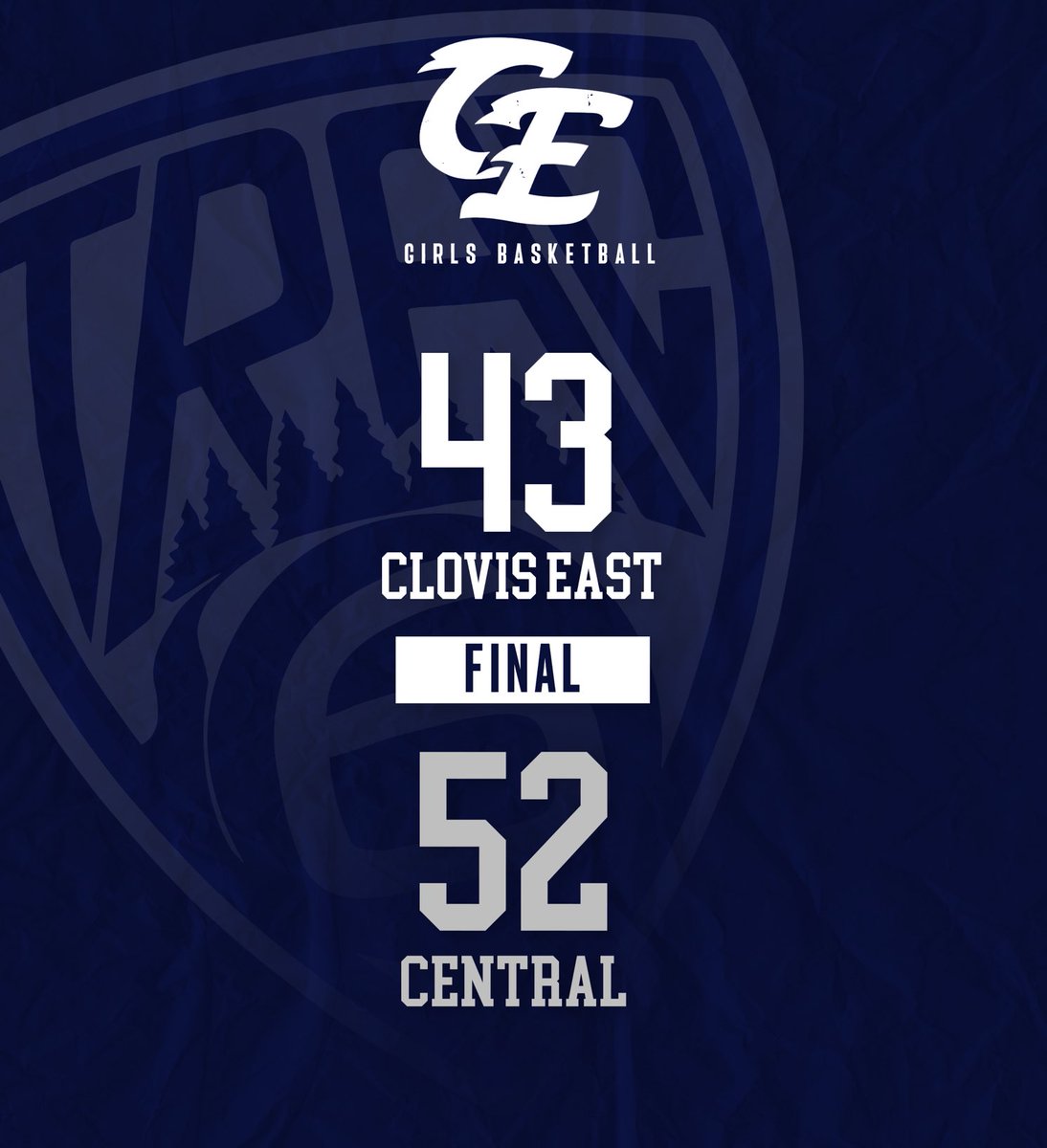cloviseastgb's tweet photo. CE plays Central tough but falls 43-52.  Gabby Ramos leads all scorers with 19.  Lollie finishes with 10 &amp; Mykah Clark 6.  T-Wolves 16-11 on the season.  Senior night Tuesday, Feb. 11th vs Buchanan.  7:00 pm tip. https://t.co/x7pWnTXfZ6