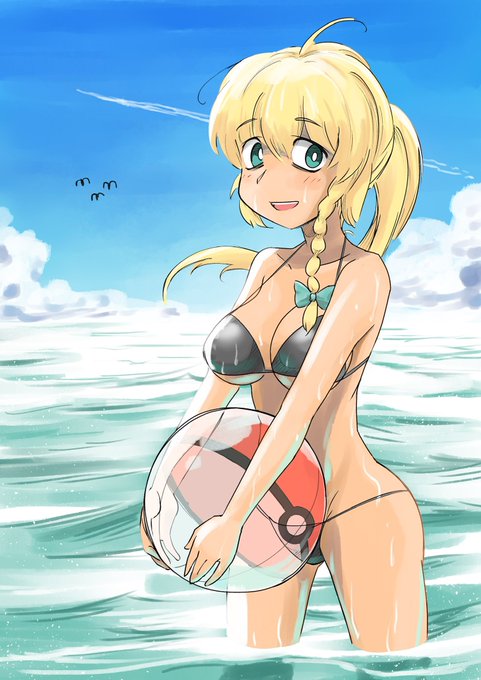 水着MZ
髪型はオリンピア兄貴のポニテMZを参考に… 
