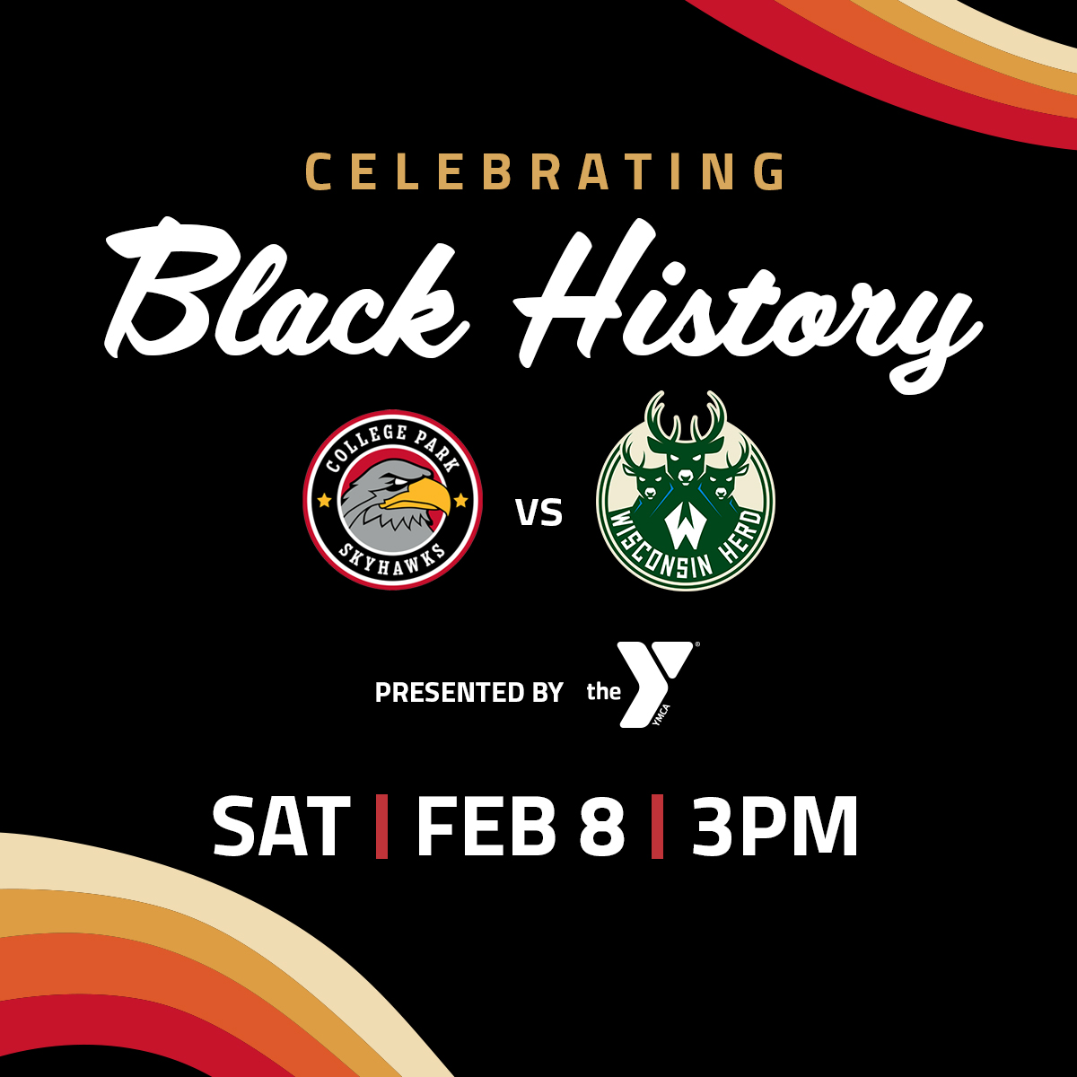 CPSkyhawks's tweet image. Celebrating Black History presented by the @atlantaymca!

🆚 @WisconsinHerd 
⏰ 3:00 PM
📍 @Gatewayarena
📺 @Peachtreesportsnet