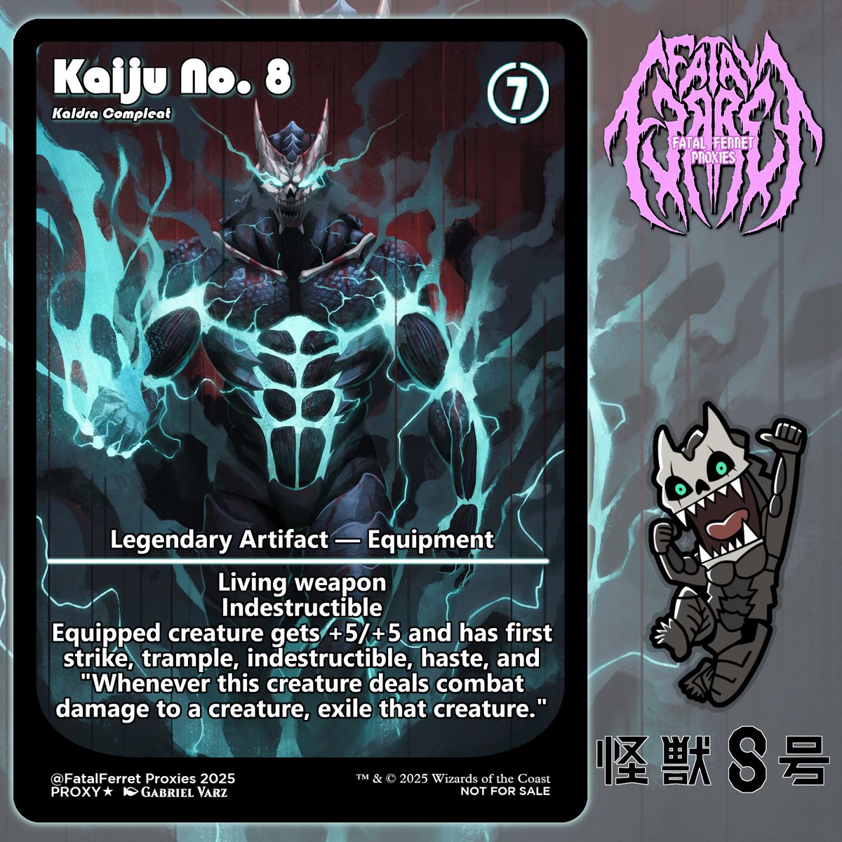 Kaiiiiiiijuuuu!!!  Another Kaiju No.8 Proxy to kick off the weekend - thought Kaldra Compleat was a great fit for this awesome artwork!