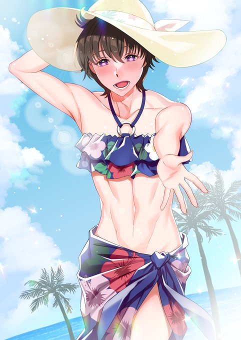 とても寒いので水着くんと南の島にバカンスと洒落込みたい あとマイクロビキニ差分