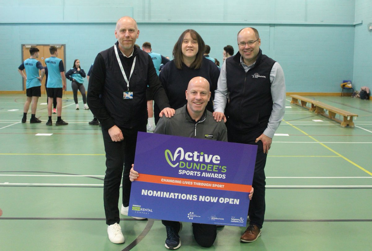 Nominations for the 24/25 Active Dundee Sports Awards are now open!

The Active Dundee Sports Awards will pay tribute to the success of the city's top sports clubs, athletes, schools &amp; volunteers on the same evening.

Find out more or submit a nomination:
leisureandculturedundee.com/news/nominatio…