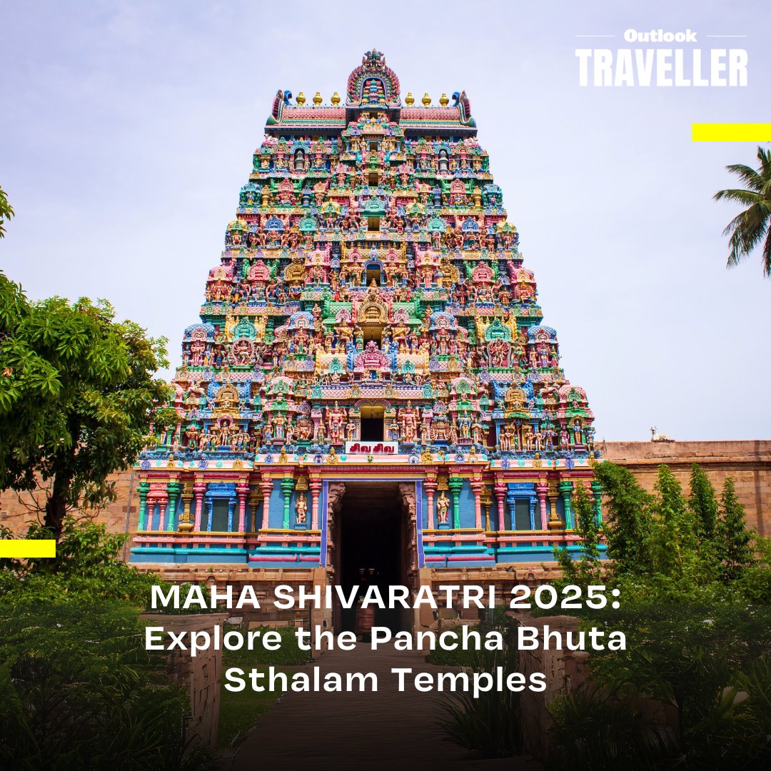 oltraveller's tweet photo. This Maha Shivaratri, dive deep into the spiritual heart of South India by visiting the legendary Pancha Bhuta Sthalam Temples.
#OutlookTraveller #Shivaratri2025 #MahaShivaratri2025 #ShivaBlessings #SacredTemples #PanchaBhutaSthalam
https://t.co/cWmwUP6fjf https://t.co/4XVrcogMQB