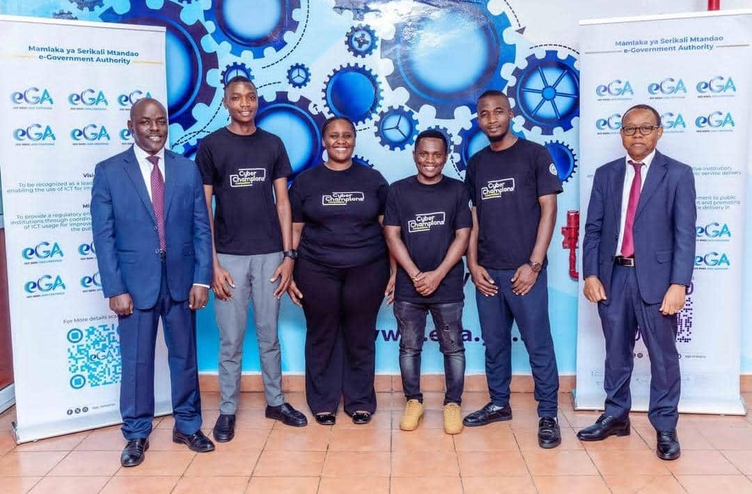 UdomCyberClub's tweet image. We are beyond proud to announce that two out of four of the top winners for the TCRA Cyberchampions, Amani Nsemwa ( 1st Winner) and Rebeca Kubanda (4th Winner) are products of the UDOM Cybersecurity Club.