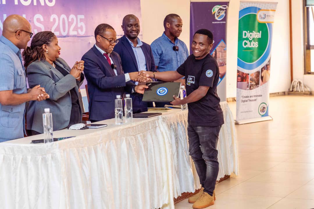 UdomCyberClub's tweet image. We are beyond proud to announce that two out of four of the top winners for the TCRA Cyberchampions, Amani Nsemwa ( 1st Winner) and Rebeca Kubanda (4th Winner) are products of the UDOM Cybersecurity Club.