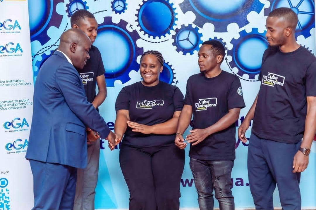 UdomCyberClub's tweet image. We are beyond proud to announce that two out of four of the top winners for the TCRA Cyberchampions, Amani Nsemwa ( 1st Winner) and Rebeca Kubanda (4th Winner) are products of the UDOM Cybersecurity Club.