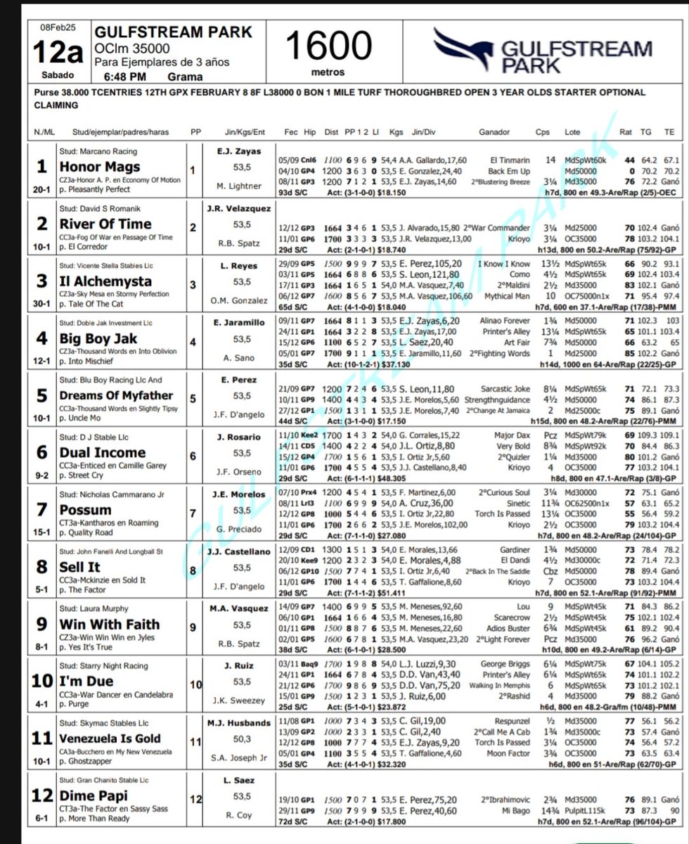 CertezaHipica's tweet photo. ACTIVOS
 🚨🚨🚨
Díganme quienes ganan las 2 últimas del día en Gulfstream Park
Al acertar puedes ganar la opción de sellar un 5y6 mañana en la Rinconada de 1000 Bs

ADEMÁS DE ACERTAR LOS 2 GANADORES DEBES DARLE RT A MIS PUBLICACIONES DURANTE EL DÍA DE HOY ACÁ EN MI CUENTA EN X https://t.co/PgTn67kFty