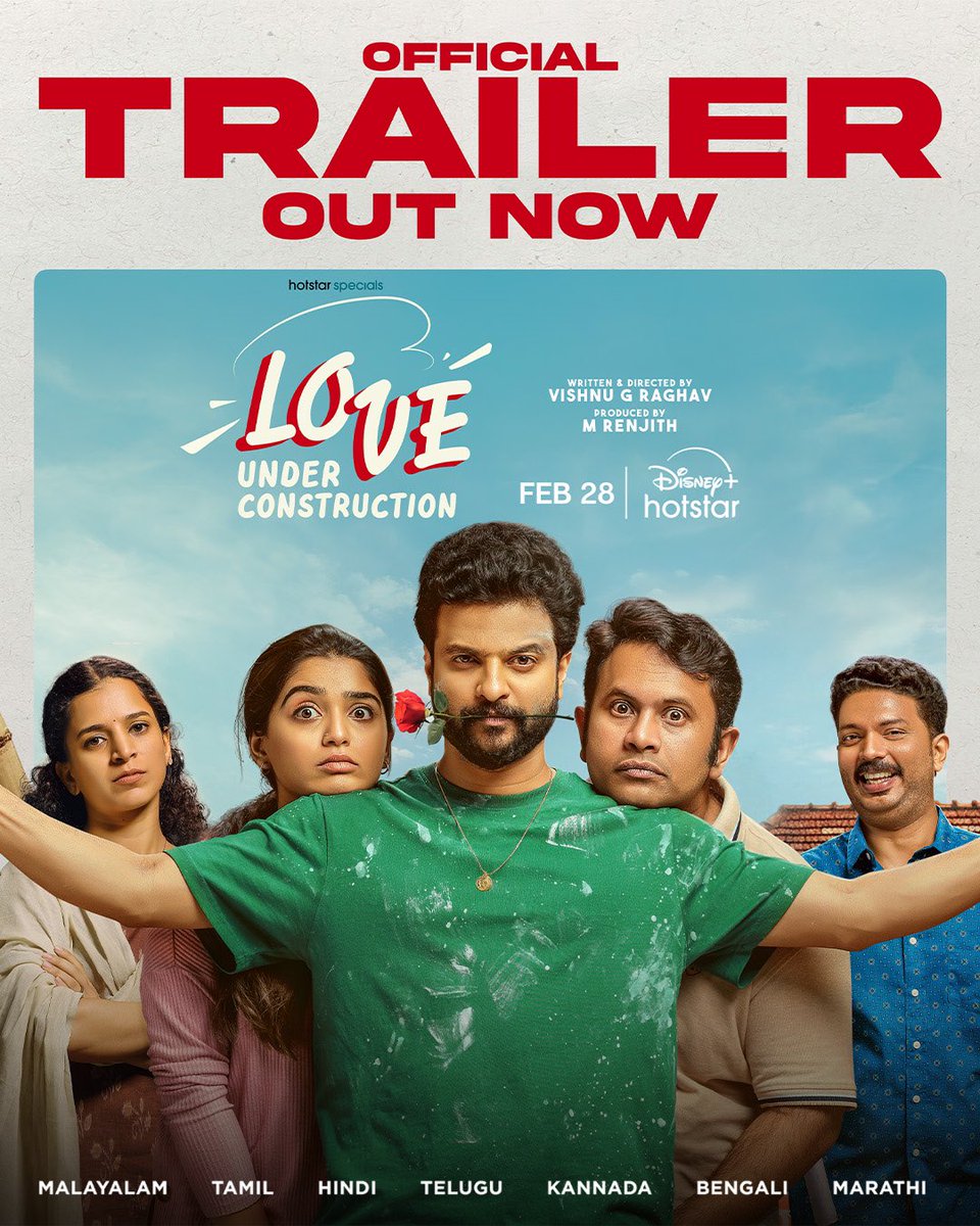 Gouri G Kishan (@gourayy) on Twitter photo Trailer drop ✨💖 #LoveUnderConstruction
youtube.com/watch?v=15Z75x…
<a href="/NeerajMadhavv/">Neeraj Madhav</a> <a href="/AjuVarghesee/">Aju Varghese</a> <a href="/vishnugraghav/">Vishnu G Raghav</a> #LUC <a href="/DisneyPlusHS/">OfficialJioHS</a> Trailer drop ✨💖 #LoveUnderConstruction
youtube.com/watch?v=15Z75x…
<a href="/NeerajMadhavv/">Neeraj Madhav</a> <a href="/AjuVarghesee/">Aju Varghese</a> <a href="/vishnugraghav/">Vishnu G Raghav</a> #LUC <a href="/DisneyPlusHS/">OfficialJioHS</a>