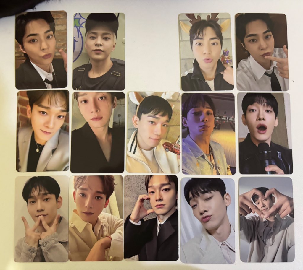 update po, ito nalang ang available pcs:

still ₱100 each for everything! 

🏷️wts lfb exo photocards baekhyun chen xiumin