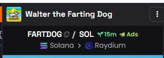 WalterFartDog's tweet photo. DEXSCREENER ADS LIVE

https://t.co/RrzBHWiAkH https://t.co/IPJ1E39z5D