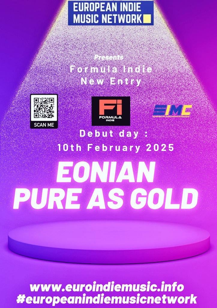 #radiorelease #eonian #pureasgold
#euroindiemusicnetwork #formulaindie
