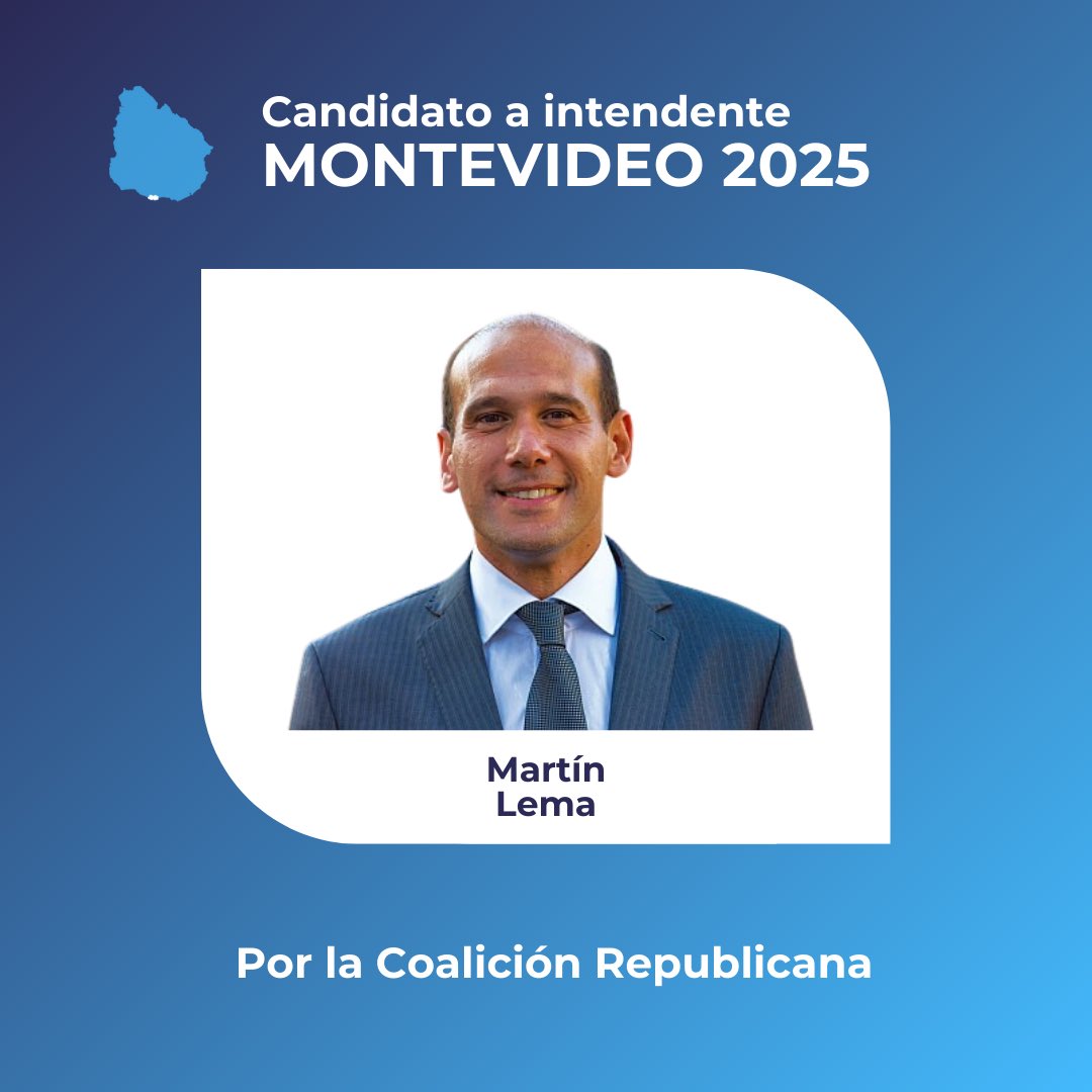Tenemos un gran candidato para gobernar Montevideo. Es necesario un cambio que mejore la calidad de vida de los vecinos. Con mucha esperanza trabajaremos para conseguirlo.