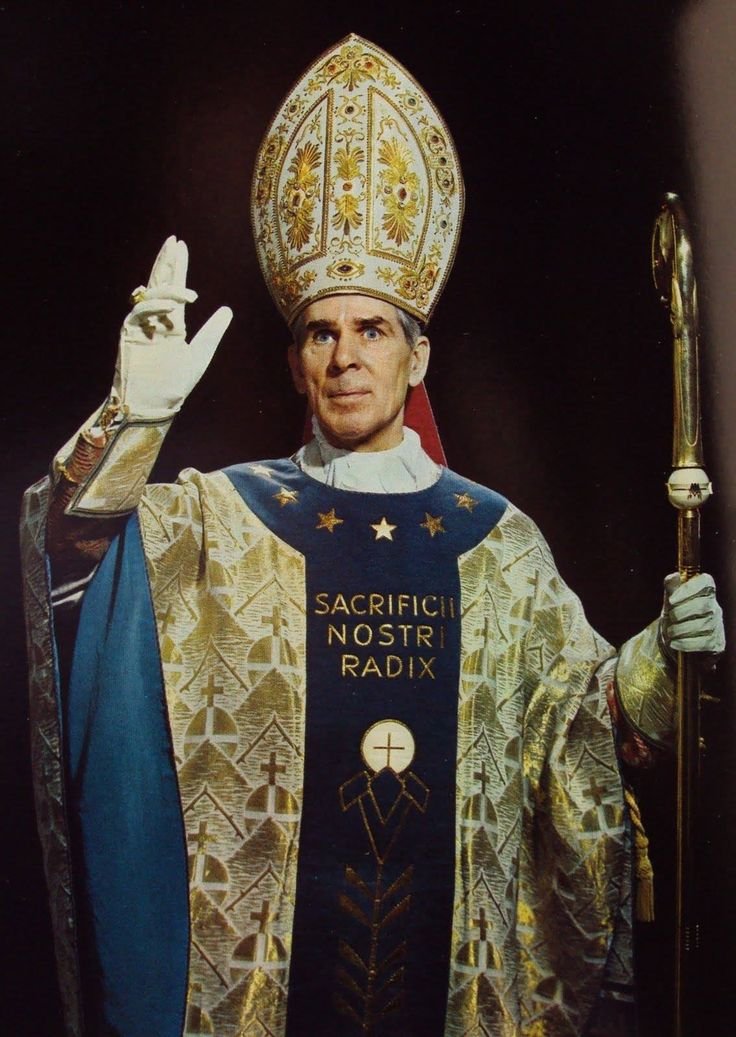 trad_west_'s tweet photo. "Satan always tempts the pure. The rest are already his."

- Most Venerable Bishop Fulton Sheen https://t.co/TWQsRHf4UB
