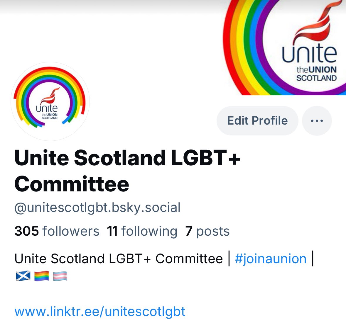 Unite Scotland LGBT+ Committee tweet media