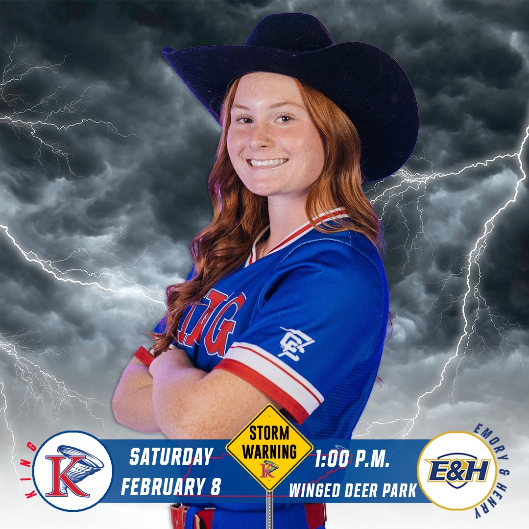KingAthletics's tweet photo. It's Day 1 of the Big Region Invite for @KingU_Softball with 2 games on the slate!

🆚 Emory &amp; Henry / UVA Wise
🏟️ Winged Deer Park
📍Johnson City, TN
⏲️ 1pm/3:30pm  
📊G1: https://t.co/tRzx44y6Nf
G2: https://t.co/aA7dqqTs25
🎫https://t.co/DMB4eeeeEK

 #SoundTheSiren #KingPride https://t.co/5tnJ3mmEmz