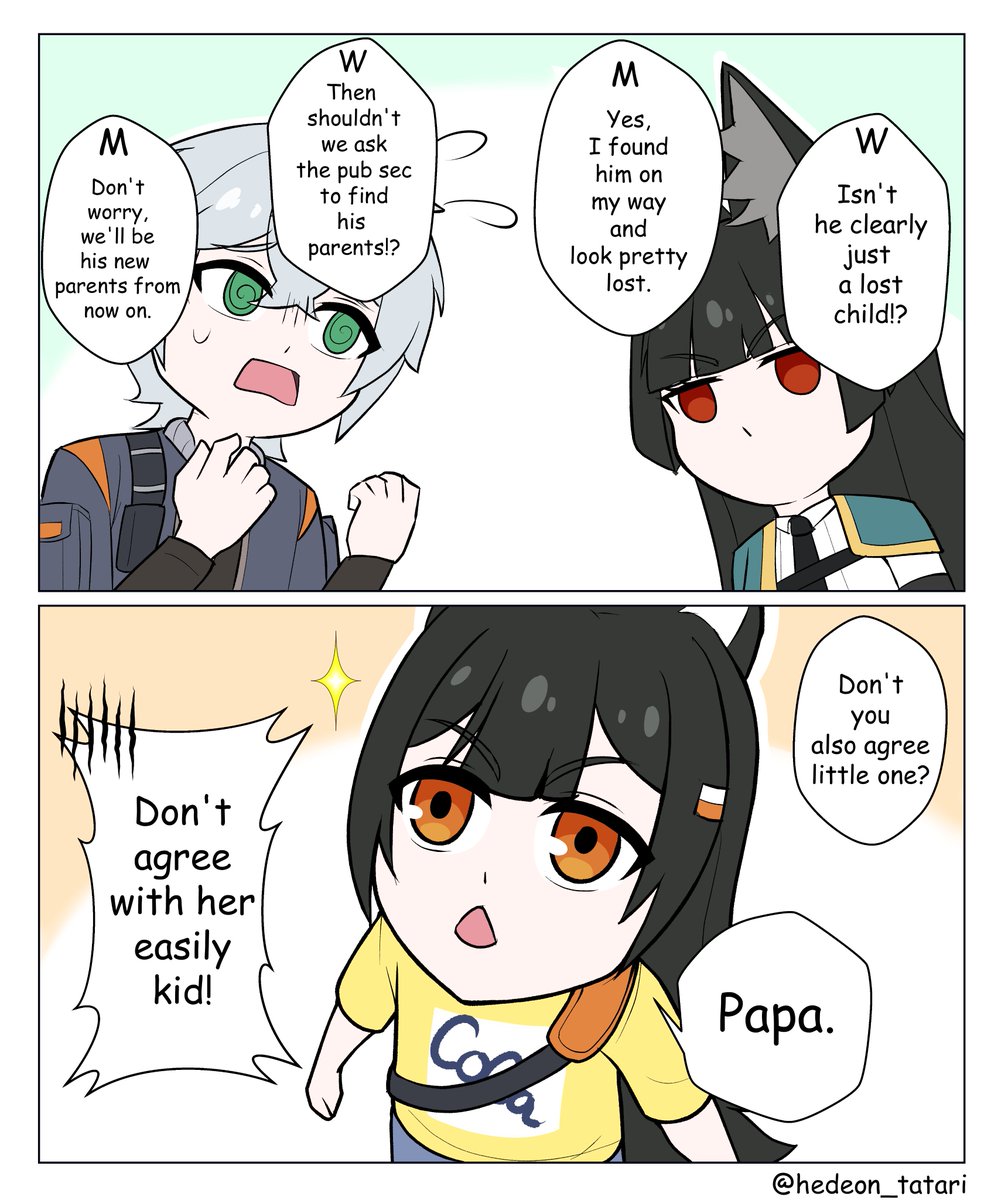 hedeon_tatari's tweet image. I made a Wiseyabi short comic~
__________________________________
"Lost child"
#ZenlessZoneZero #ZZZ #Wise #Miyabi  #wiseyabi