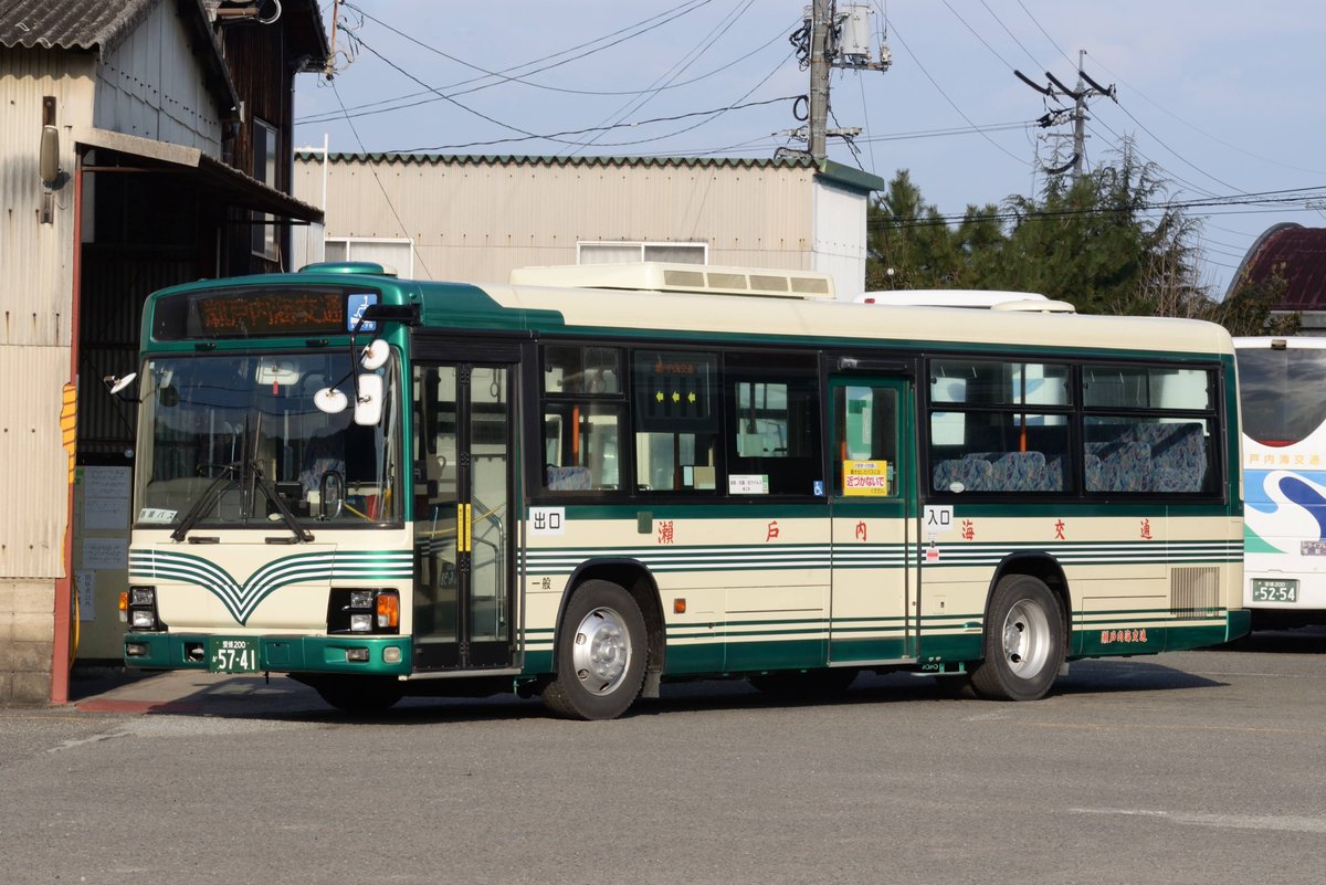 瀬戸内海交通 愛媛200か5741(大島) KL-LV280L1 元:国際興業バス 緑