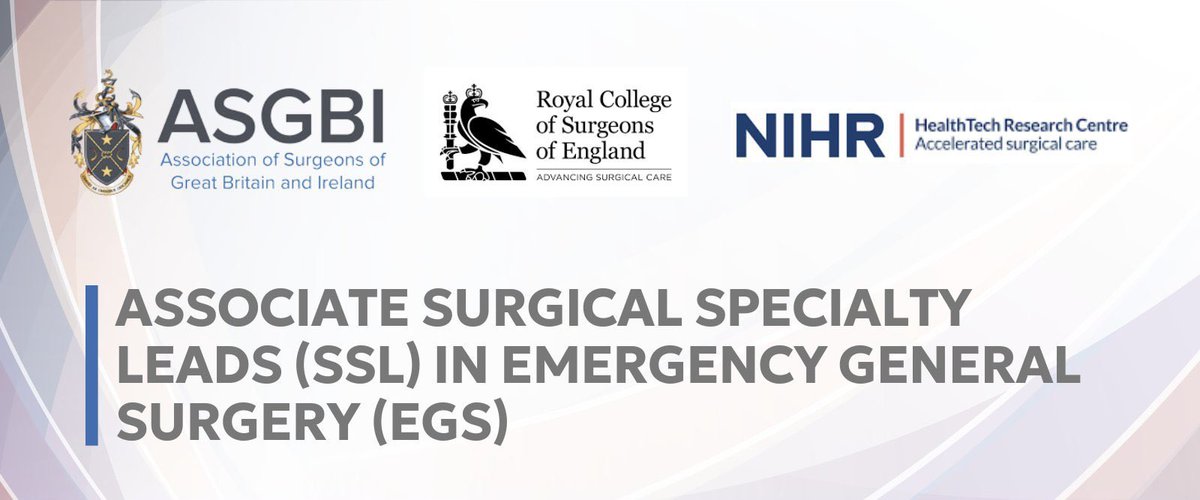 Very grateful to be appointed as an aSSL in EGS <a href="/RCSnews/">The Royal College of Surgeons of England</a> <a href="/asgbi/">ASGBI</a> 

Looking forward to working with the team to drive forward acute surgical research in the UK!