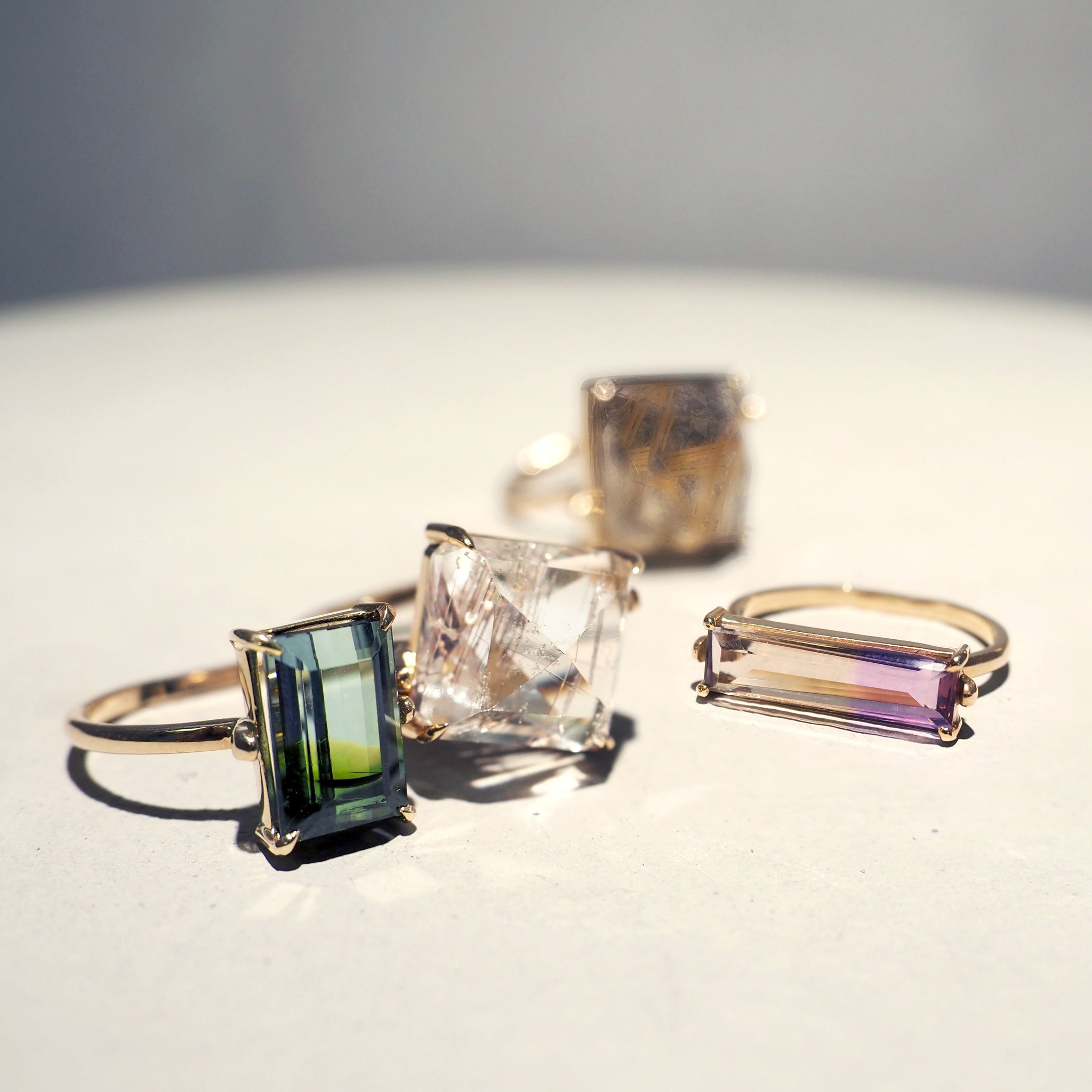 AcuteAccent/perfume bottle series スクエアイヤーカフ