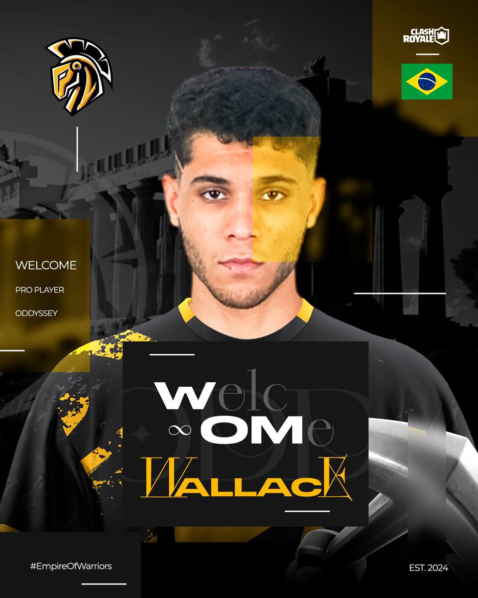 Oddyssey๐๏ธ (@oddyssey_offcl) on Twitter photo ๐๏ธWELCOME๐๏ธ
Coming straight from ๐ง๐ท, one of the most known players ever arrives at our team. He will support us from now on!
We are honored to announce the arrival of <a href="/WallaceCR_/">TRB Wallace</a> ๐ฅ
#EmpireOfWarriors ๐๏ธ ๐๏ธWELCOME๐๏ธ
Coming straight from ๐ง๐ท, one of the most known players ever arrives at our team. He will support us from now on!
We are honored to announce the arrival of <a href="/WallaceCR_/">TRB Wallace</a> ๐ฅ
#EmpireOfWarriors ๐๏ธ