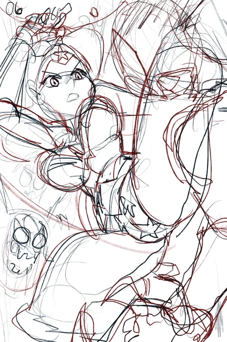 Here are some sketch examples~   Wonder Woman, Julia Chang, Lara Croft, Reiko Hinomoto 