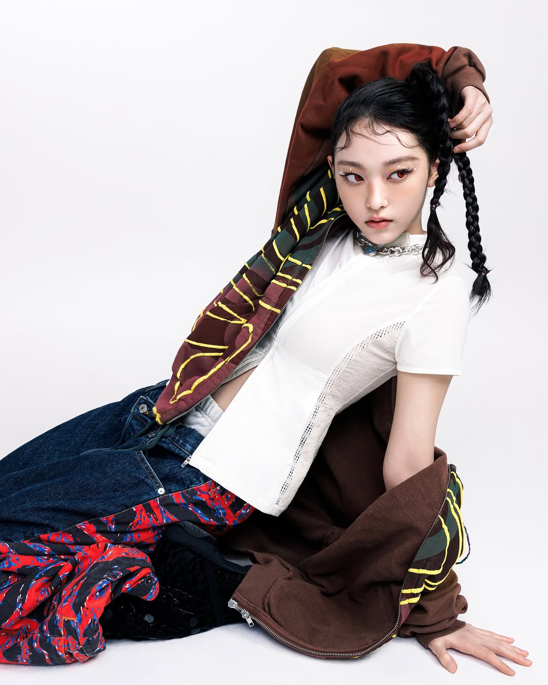 サッカーシャツ Russo paolinarusso newjeans 衣装 240713 𝜗℘ Music Core NewJeans wore Custom Shirts and