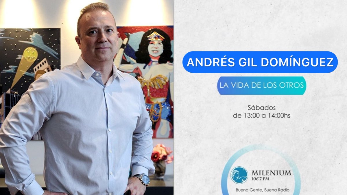 Monica Gutierrez (@monigps) on Twitter photo Hoy en #LaVidaDeLosOtros voy a estar hablando con el Dr. Andrés Gil Domínguez (Abogados Constitucionalista)
A las 13 hs por <a href="/fmmilenium/">FM Milenium 106.7</a> <a href="/agildominguez/">Andres Gil Dominguez</a> Hoy en #LaVidaDeLosOtros voy a estar hablando con el Dr. Andrés Gil Domínguez (Abogados Constitucionalista)
A las 13 hs por <a href="/fmmilenium/">FM Milenium 106.7</a> <a href="/agildominguez/">Andres Gil Dominguez</a>