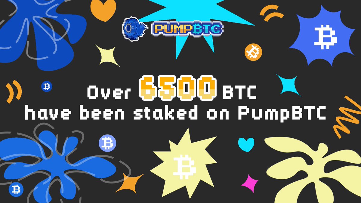 ✅ 6,505.35 BTC.
✅ $626.64 million.

PumpBTC keeps growing; our TVL has surpassed 6500 BTC!

1/