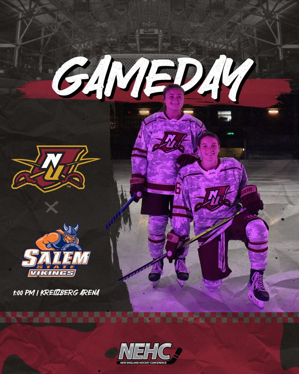On to battle
🆚: Salem State
📍: Northfield, Vt.
🏟️ : Kreitzberg Arena
⏰ : 1:00 PM
📊 : bit.ly/3XHzJrt
📽️ : bit.ly/3XFHzoq
<a href="/NEHockeyConf/">NE Hockey Conference</a> <a href="/DIIIHockeyNews/">D-III Hockey News</a> #RollWick #d3hky