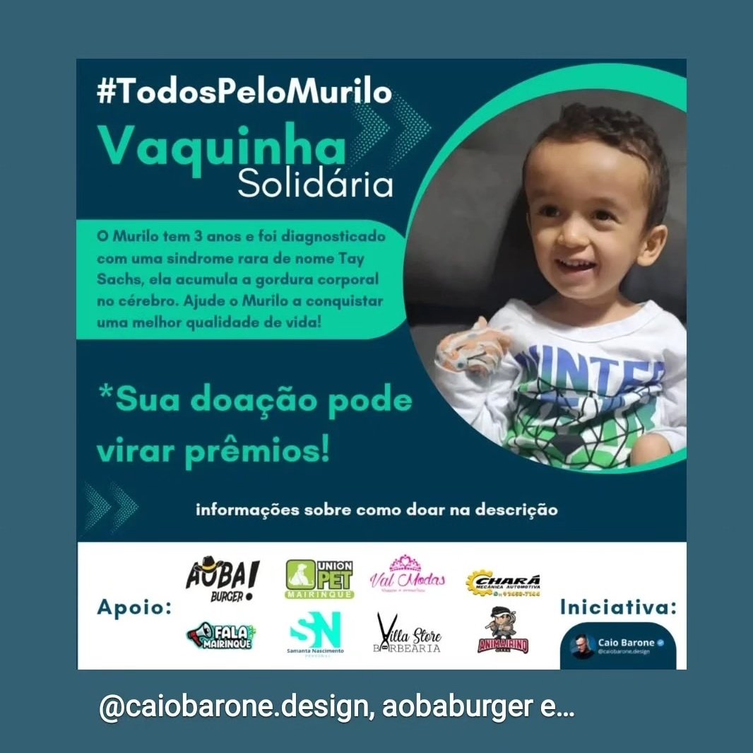 _naypl's tweet photo. 💛✨TodosPeloMurilo ✨💛
"Ajude o Murilo na luta contra a síndrome de Tay-Sachs.
 Sua doação de apenas 1 REAL pode fazer uma grande diferença no tratamento paliativo dele. 
https://t.co/qVuCEM3JaT https://t.co/QlU2ZIfZQp