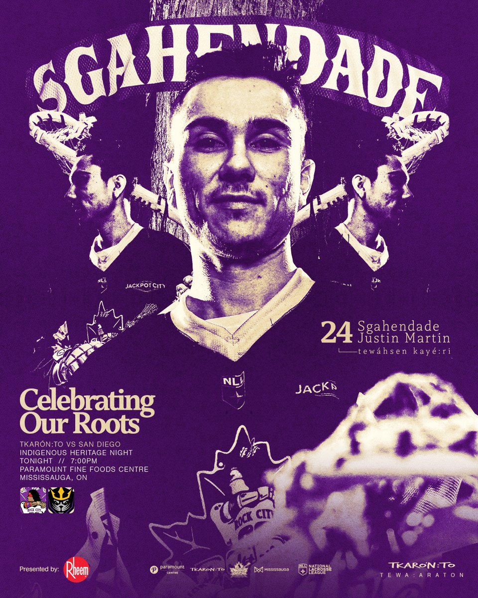 GAME DAY❗

Let's keep this freight train rolling down the tracks Rock City!

Tonight we celebrate the Indigenous roots of the game of lacrosse.

TIX: bit.ly/2425rocktickets

#RockCity🎸