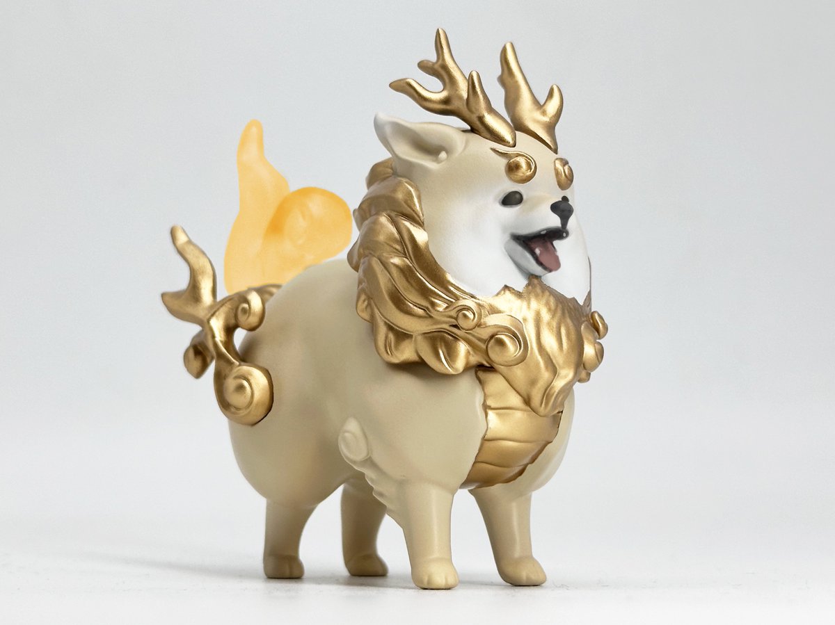 mrt_polyester's tweet image. ポメラニアン×麒麟(きりん)
『霊犬 ポメ麒麟』
鹿の角、狼の顔、龍の体が混ざり合う
伝説の獣「麒麟(きりん)」。
そこに、もしも
ポメラニアンが混ざっていたら🐶
ということで、ポメきりんです!
神々しい伝説のポメ
#ポメラニアン
#麒麟
#WF2025w
#ワンフェス2025冬
#ワンフェス