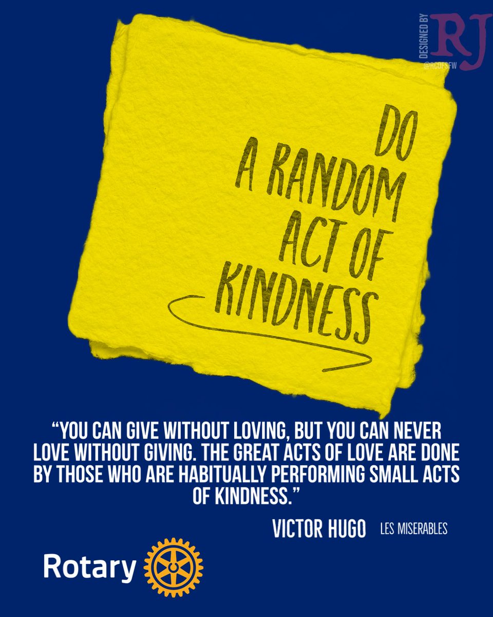 RCofSFW's tweet photo. Spread kindness like confetti! Random acts of kindness can brighten someone’s day and create a ripple effect of positivity. Let’s make the world a little nicer, one thoughtful gesture at a time! https://t.co/MomAmpaO7E