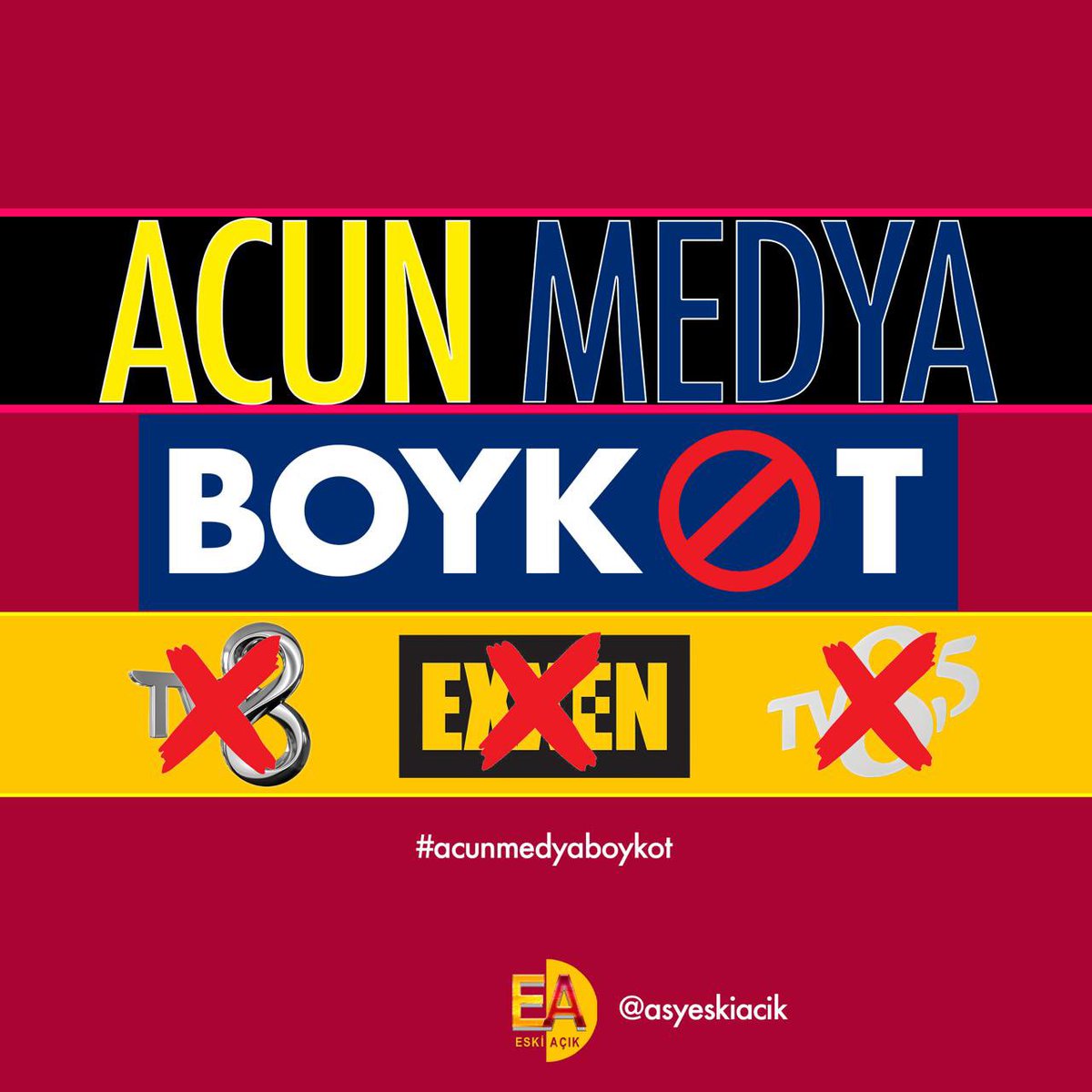 İzlemiyorum‼️ 

izletmiyorum‼️

Yaz yazdır.. 👉 #Tv8Boykot