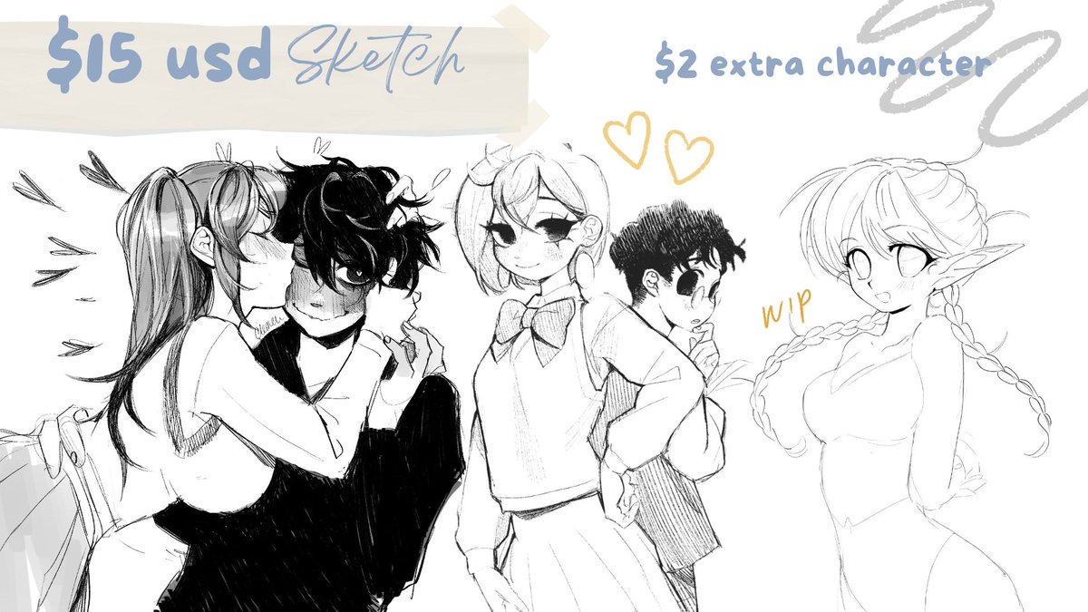 💕¡ABRO COMISIONES!💕

Cualquier cuenta que retuitee y le dé like a esta publicación tendrá oportunidad de ganarse una comi gratis!
Any account that retweets and likes this post will have a chance to win one!✨

(Tengo comisiones nsfw tmbn)
DM si te interesa una ✨