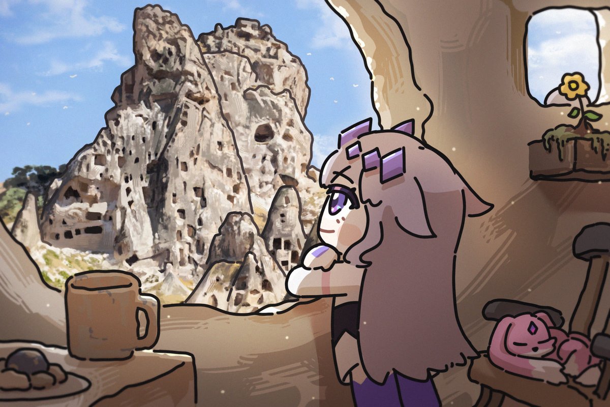 TheMightTen's tweet image. Biboo&apos;s little adventure
Day 216 Cappadocia
🪨🏠
#bijouwled