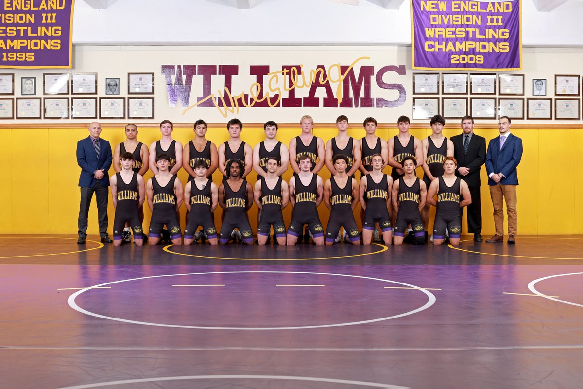 WREST: EVENT DAY - The No. 23-ranked Williams College wrestling team hosts Wesleyan (noon), No. 9 Oneonta (1:30 p.m.) and No. 13 Ithaca (3 p.m.) Saturday at Lasell Gymnasium in Williamstown, Massachusetts. All three matches can be viewed here: tinyurl.com/ytd5r2w7