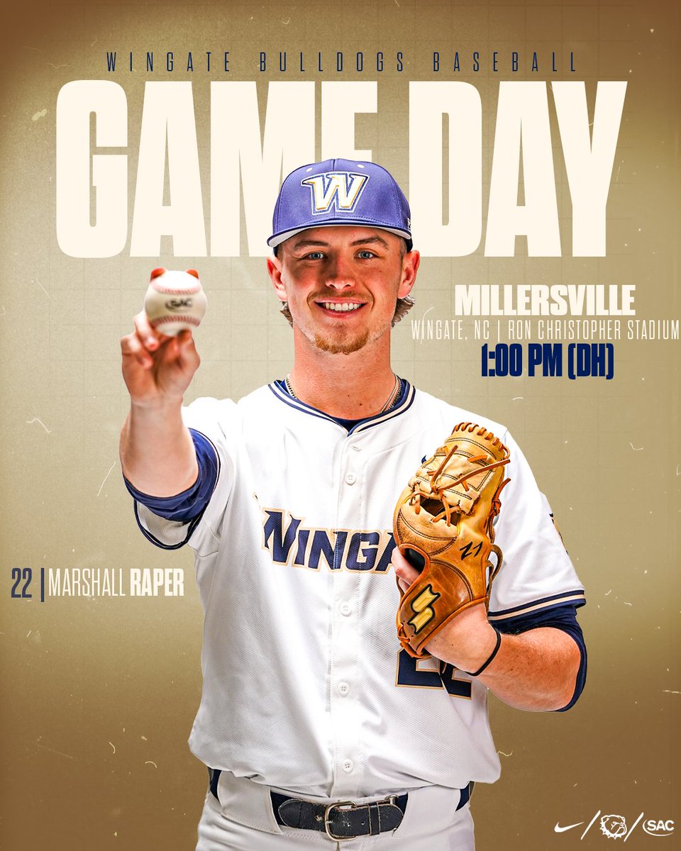Wingate Bulldogs (@wu_bulldogs) on Twitter photo GameDay for <a href="/WingateBaseball/">Wingate Baseball</a> ⚾️ !!
🆚 <a href="/VilleMarauders/">Millersville Marauders</a>
📍 Wingate, NC
⏰ 1 PM (Doubleheader)
📽️ tinyurl.com/2s2ctmbv
📊 tinyurl.com/mrx66kd5
📰 tinyurl.com/576ac9yz
#OneDog | #WUBSB GameDay for <a href="/WingateBaseball/">Wingate Baseball</a> ⚾️ !!
🆚 <a href="/VilleMarauders/">Millersville Marauders</a>
📍 Wingate, NC
⏰ 1 PM (Doubleheader)
📽️ tinyurl.com/2s2ctmbv
📊 tinyurl.com/mrx66kd5
📰 tinyurl.com/576ac9yz
#OneDog | #WUBSB