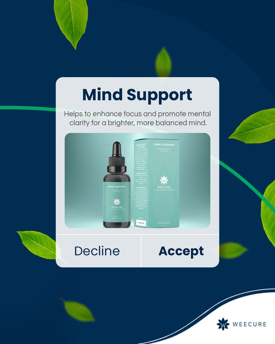 weecure_'s tweet image. Designed to boost your focus and promote mental clarity, it's your go-to for a brighter, more balanced mind. 🧠✨

Don’t settle for average—experience the difference today!

👉 Visit our website to learn more: weecure.eu 

#mindsupport #cannabinoids #mentalclarity